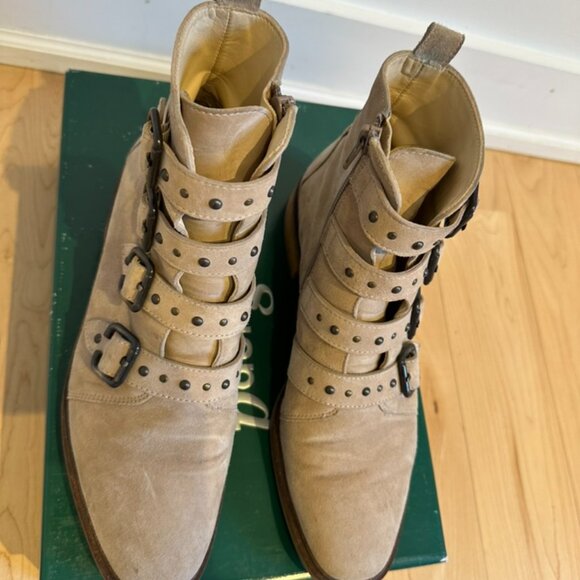 Paul Green "Anne" Suede Ankle Boots, Size 8 - Picture 3 of 7